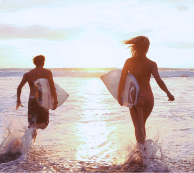 lezione di coppia lezioni di surf di coppia Fregene