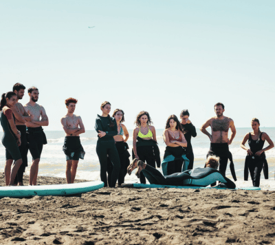 lezioni di gruppo lezioni di surf di gruppo Fregene